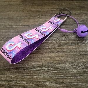 TIK TOK Key Fob Wristlet 🎉2/$30🎉